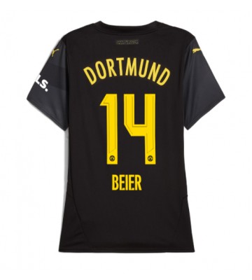 Borussia Dortmund Maximilian Beier #14 Bortatröja Dam 2024-25 Kortärmad